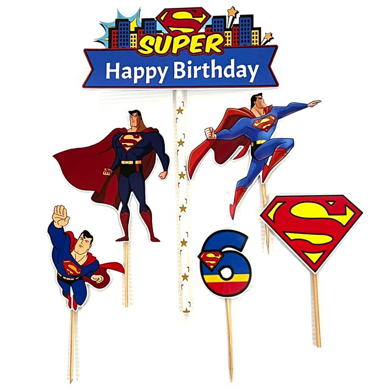 Topper hiasan kue  Superman / cake topper super hero