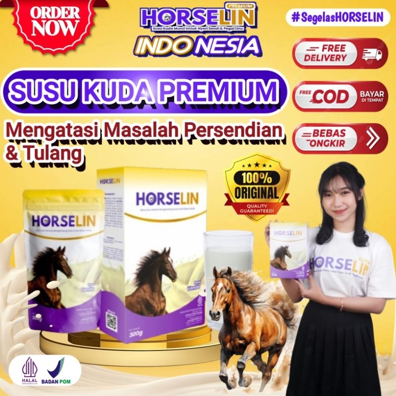 

HORSELIN Susu Kuda Premium 300gr Asli Original Atasi Nyeri Sendi dan Daya Tahan Tubuh