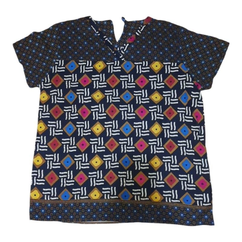 PL atasan batik wanita lengan pendek/ atasan batik wanita Preloved
