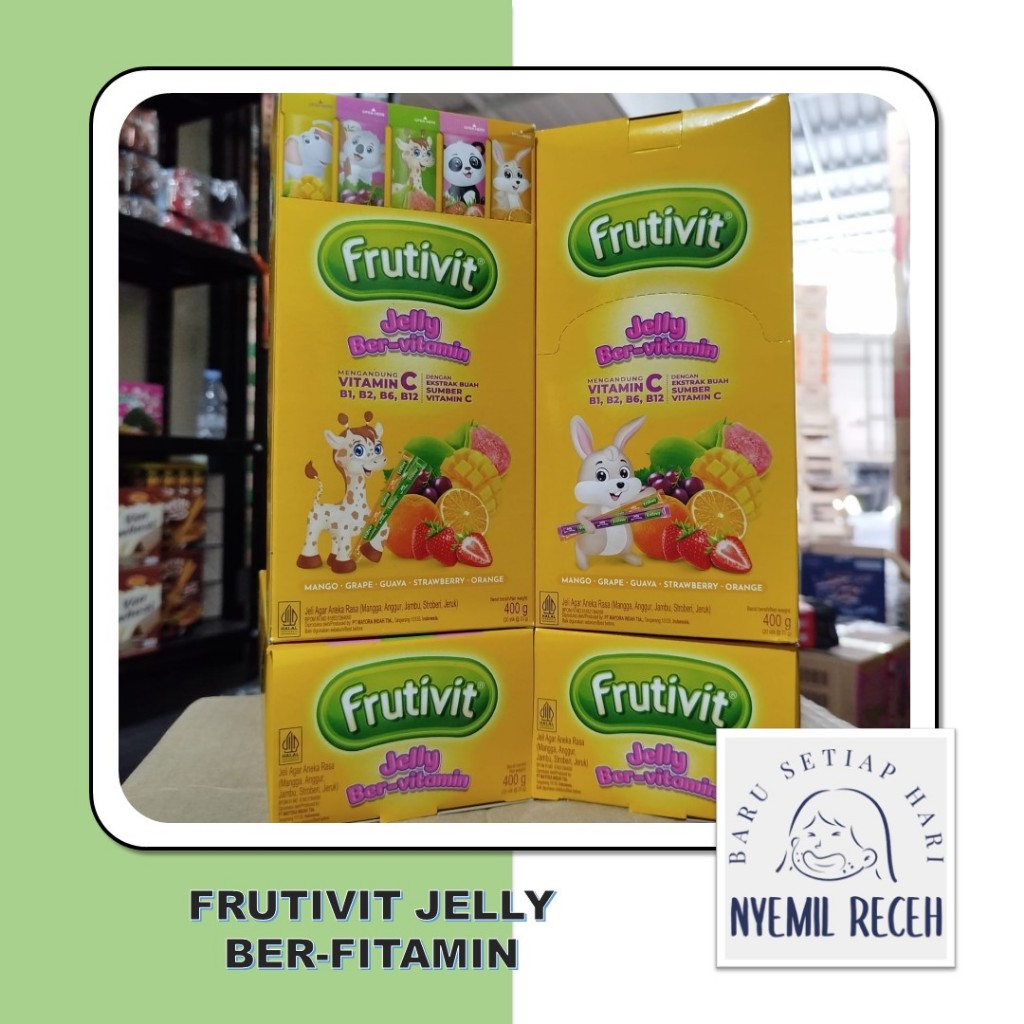 

Jelly Frutivit Ber Vitamin C 1dus isi 20pcs Jeli Agar Aneka Rasa