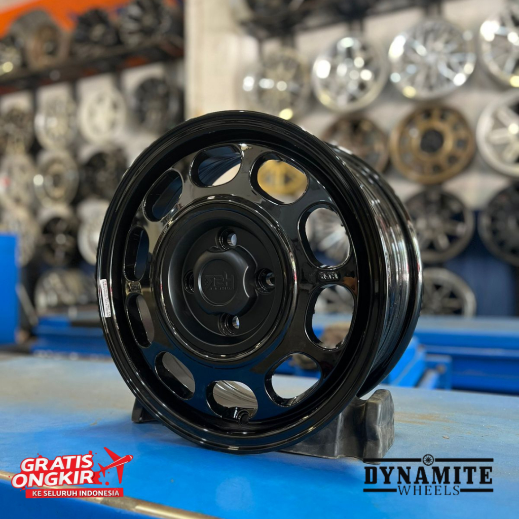 Velg Model Kaleng HSR R14 Lubang Pcd 4x100 Untuk Mobil Karimun Brio Sirion