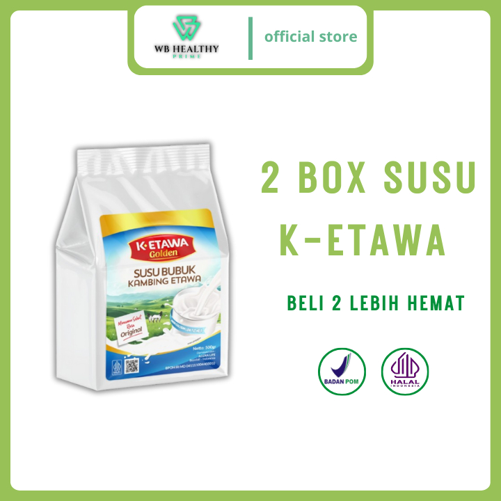 

K-ETAWA Susu kambing-500gram mengobati paru-paru kotor&basah-meredakan batuk menahun