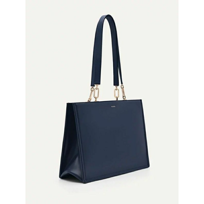 390021 Tas Tote bag Snap-button Wanita Pedro Leather Original