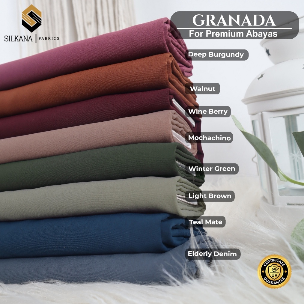 KAIN ABAYA GRANADA ANTI UV SPF 5 by SILKANA FABRICS