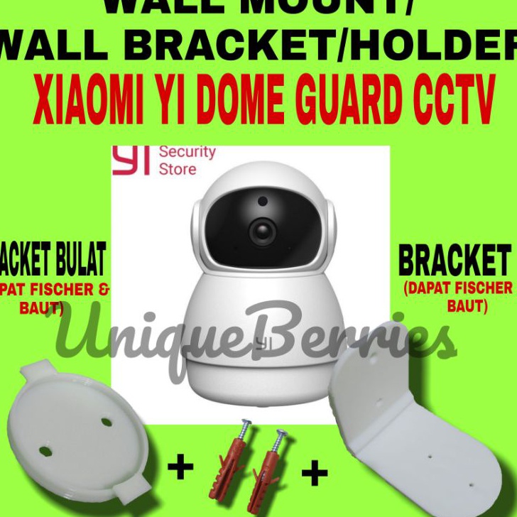 berkualitas Yi Home YI DOME Guard Camera CCTV Wall Mount Bracket Holder belkang