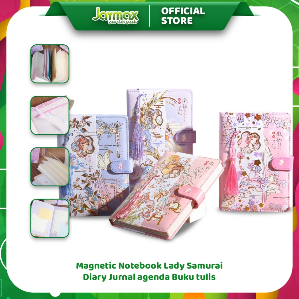 

Magnetic Notebook Lady Samurai / Diary Jurnal agenda Buku tulis