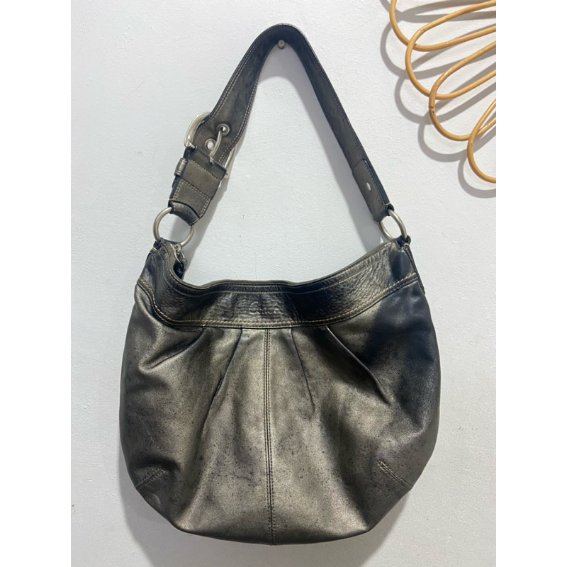 Tas Thrift Coach Soho Pleated Hobo Bag Y2K Vintage COC