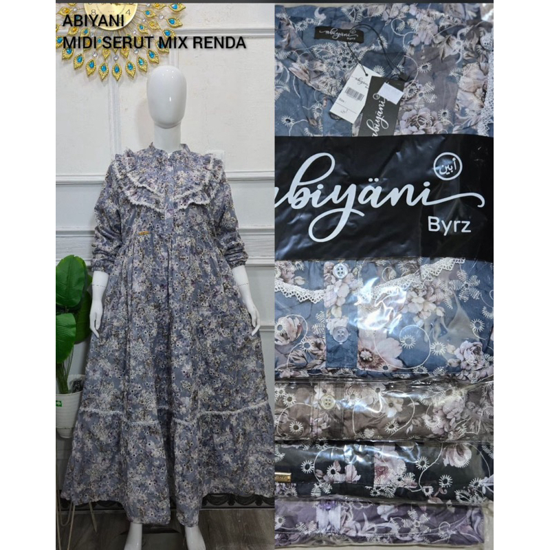 22 Midi Dress Rempel Oval Abiyan Ready Tanpa PO