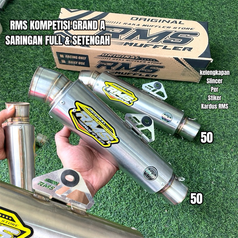 slincer rms muffler kompetisi grade a inlet 50