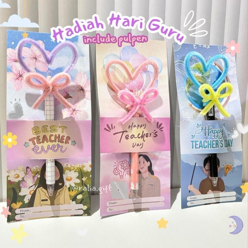 

(Include pulpen dan free plastik) hadiah hari guru | hadiah pulpen hari guru l teacher day | mini gift hari guru | kado murah hari guru | pensil bolpoint