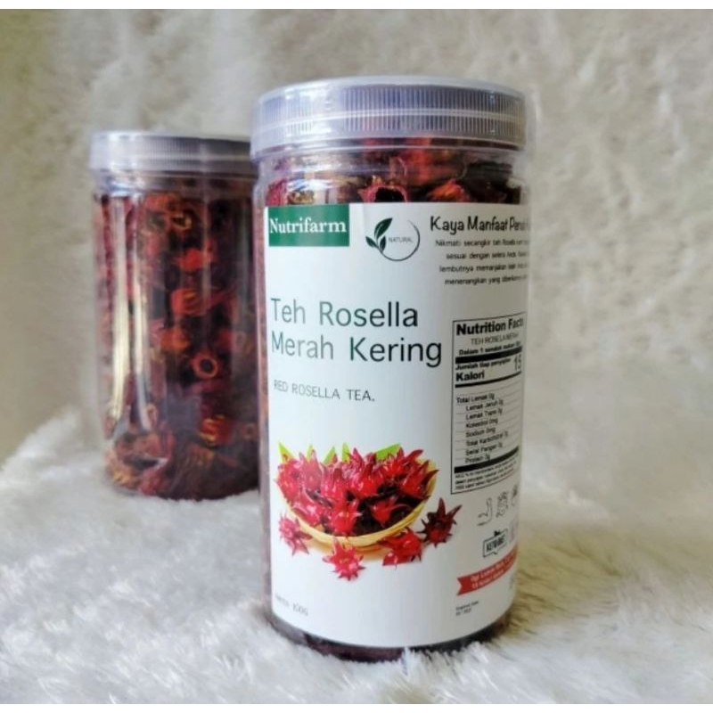 

Nu3farm Teh Bunga Rosella Premium ORGANIK 100 Gr Merah Kering