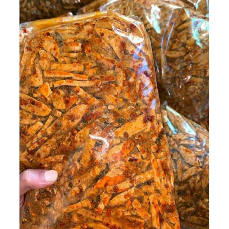 

Basreng pedas daun jeruk kemasan 250 gram / 500 gram / 1 kg