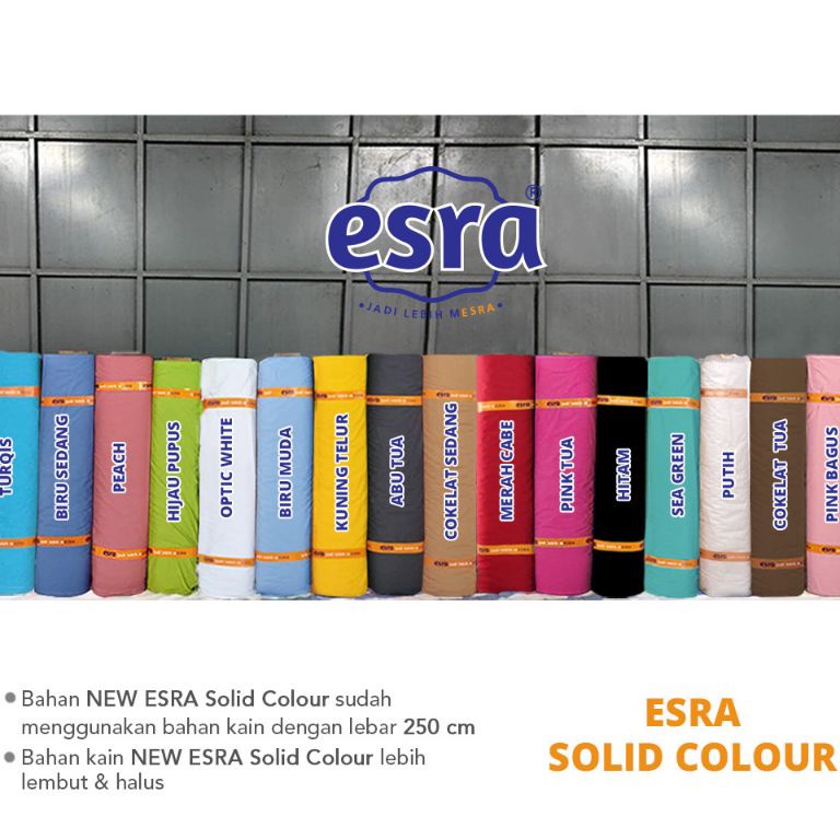 Terbaru kain Sprei Meteran Bahan Katun CVC Premium Motif Polosan Esra