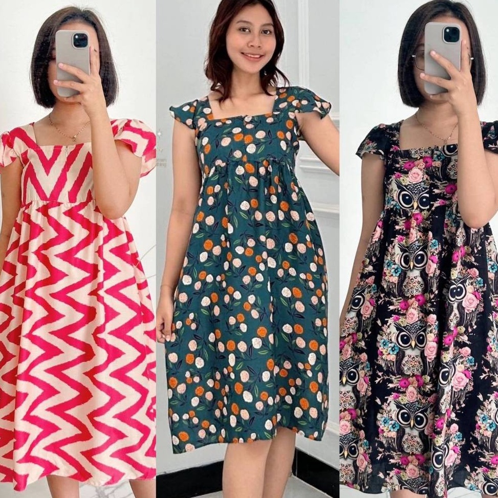 murah New Motif Daster Talita Motif Rayon Viral Busui Daster Kekinian Terbaru Dress Wanita Kekinian 