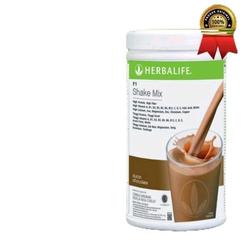 

Shake Herbalife Original 100% nutrisi Shake Susu Rasa Coklat