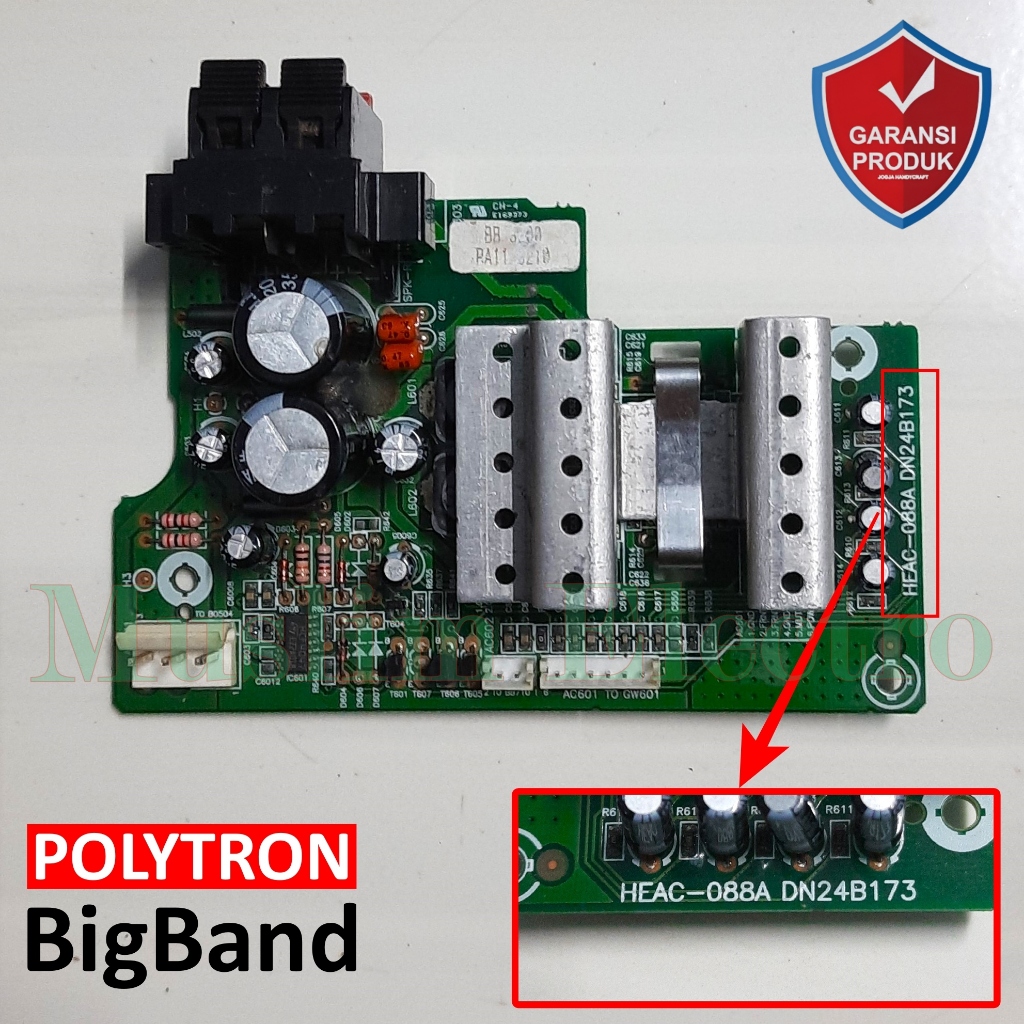 Modul Power Amplifier Rumahan Big Band BigBand Polytron BB3200 BB 3200 BB3201 BB 3201 HEAC-088A DN24