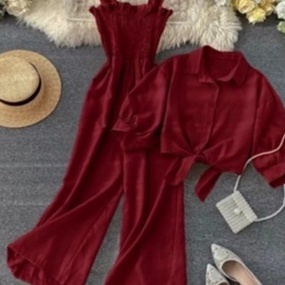 KI3 Jumpsuit Korea Style  Oneset Ceril Jumpsuit Setelan Wanita  Setelan Korean Jumpsuit Korea  Kekan