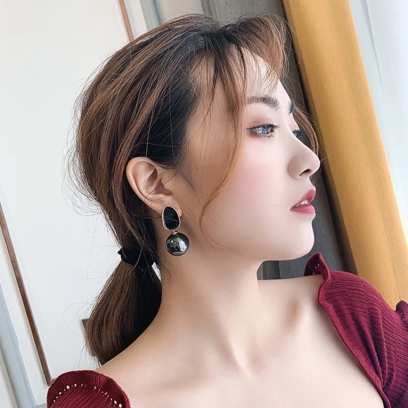 belleva_id anting tusuk mutiara hitam korea