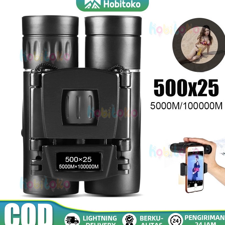 Telah Hadir Teropong Teropong 5X25 Zoom HD 51M Teropong Lipat Teropong Teleskop Penglihatan Malam As