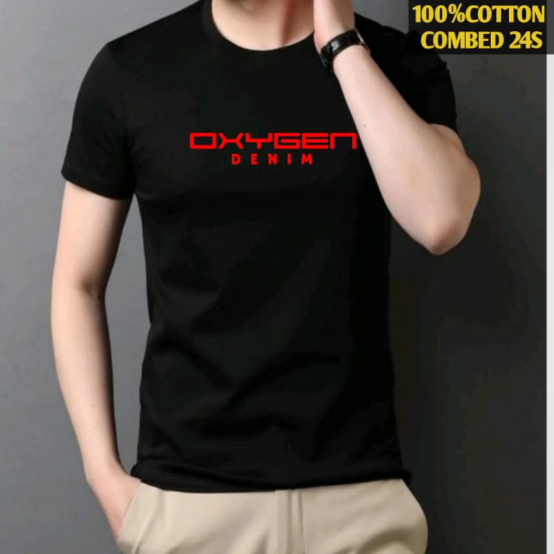 Kaos Distro T-shirt Pria Keren Dan Wanita Lengan Pendek Katun Combed 24s Premium /Baju Oxigen