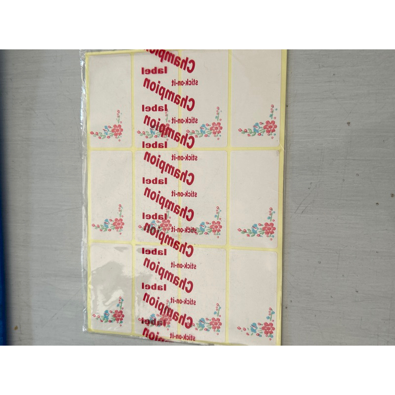 

label champion 1 pack isi 7 pcs