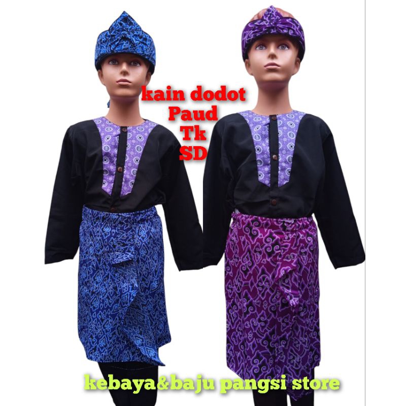 kain dodot sembong pencak silat tari/sapit urang instan anak