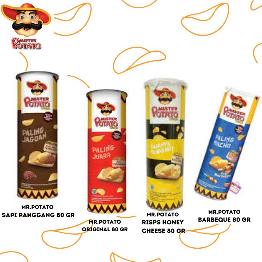 

MR.POTATO 80g kerupuk kentang aneka rasa