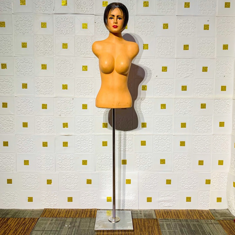 Manekin Dewasa | Display Pakaian Wanita | Torso Rambut Dewasa | Manekin Dewasa Ada Kepala dan Rambut