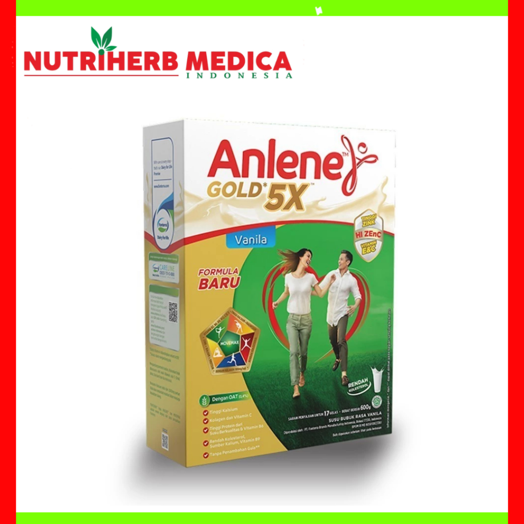 

Anlene Gold 5x Susu Bubuk Vanila Cokelat 600gram