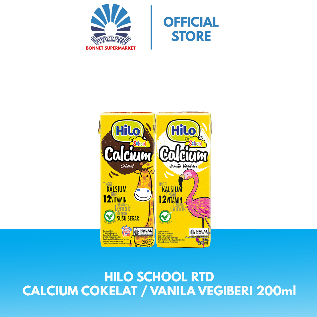 

Hilo School RTD Calcium Vanila vegiberi / Cokelat 200ml