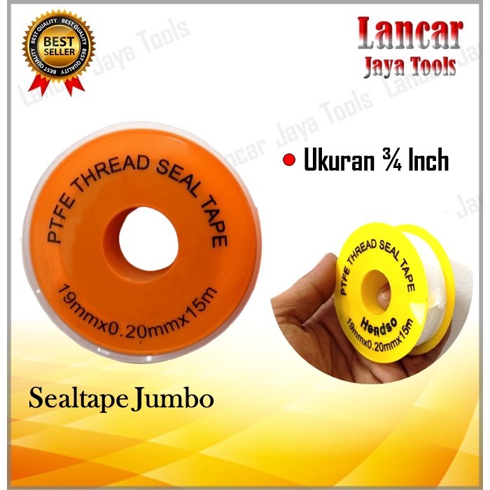 Seal Tape Besar Jumbo 15 Meter / Siltip Sealtape Pipa Paralon Besar Jumbo Solasi Drat Kran Sealtip