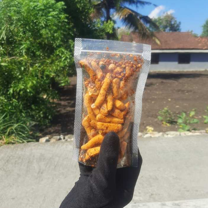 

Basreng Stik Bastik Pedas Gurih Extra Daun Jeruk 60 Gram