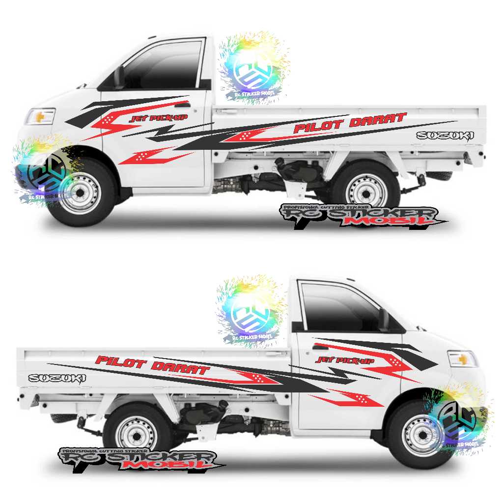 Cutting Stiker Mobil Pickup Apv Stiker Striping PILOT DARATStiker Mobil Pickup Suzuki Apv