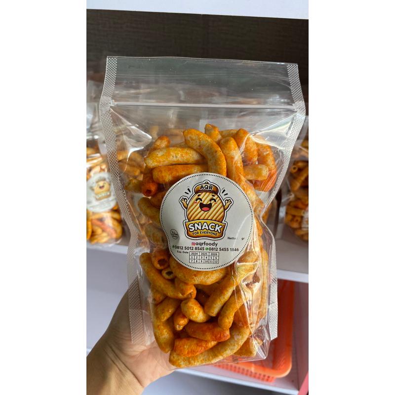 

Snack jadul kerupuk makaroni pipa bumbu Aqrfoody