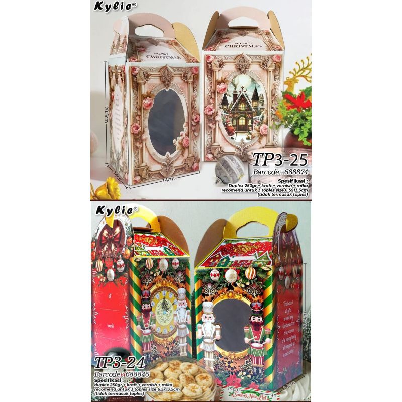 

Box Hampers natal Terbaru | Box toples kue natal