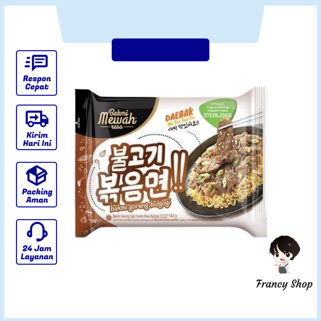 

Mie Instant Bakmie Mewah Bulgogi 159 gr