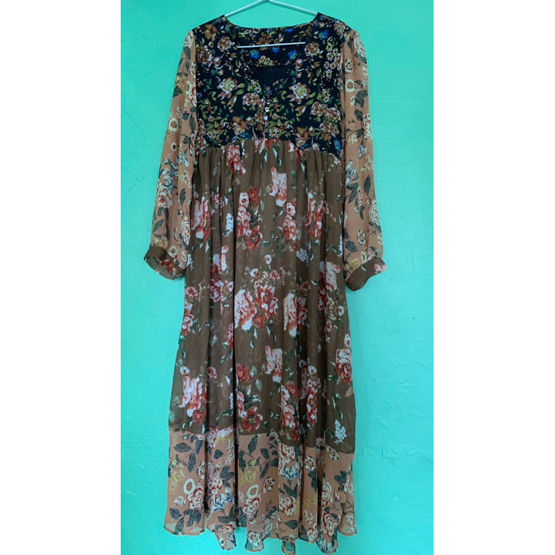 Preloved Dress Korea Wanita / Dress Pantai / Dress Sifon