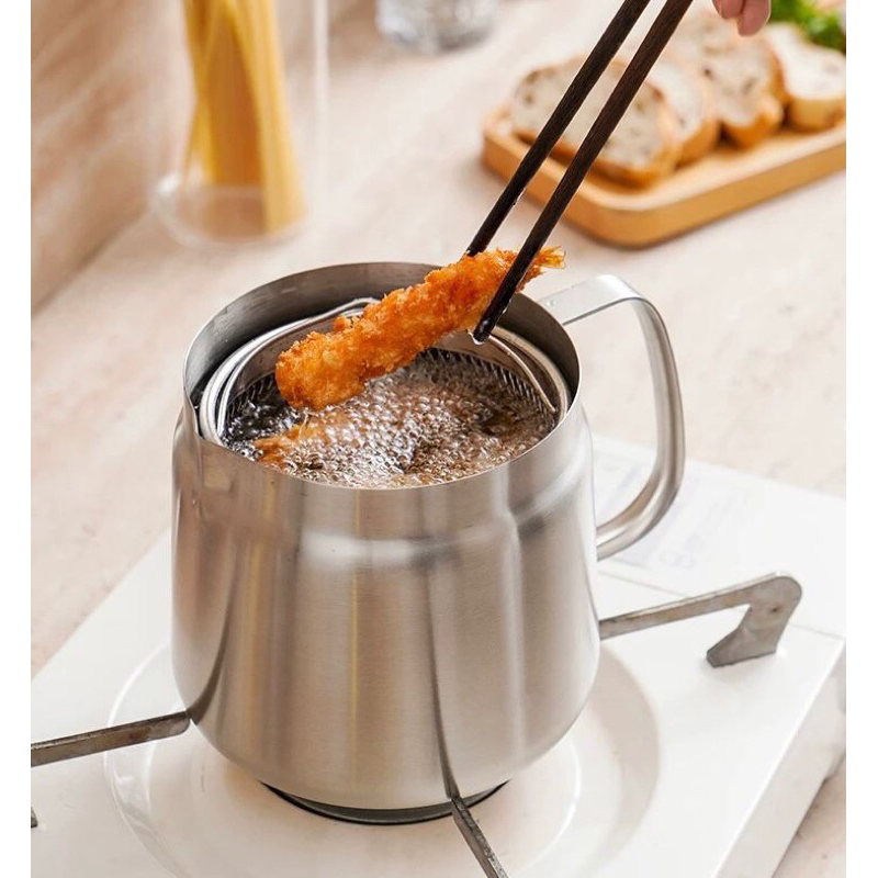 KUMO DEEP FRYER POT 1.2L 1.8L PANCI PENGGORENGAN KECIL MINI SUS 304