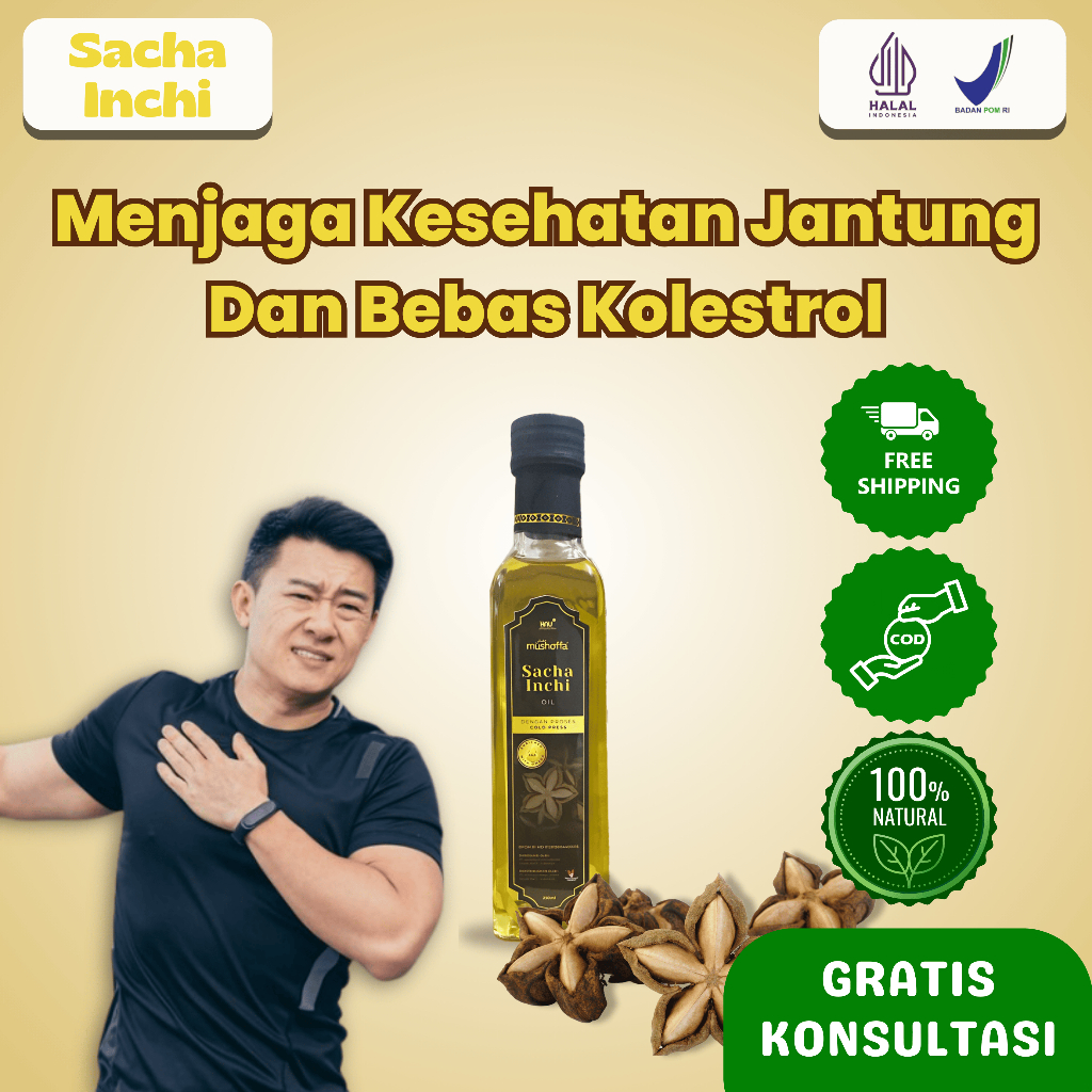 

Sacha Inchi Oil - Menurunkan Kolesterol Jahat (LDL) & Menjaga Kesehatan Jantung