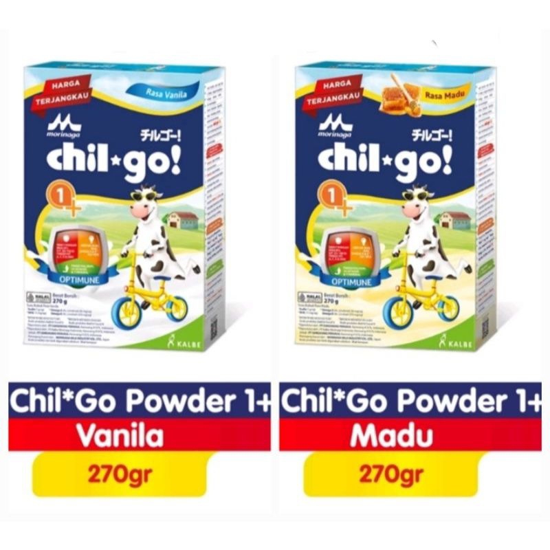 

Morinaga chil-go 1+ Susu Bubuk Pertumbuhan Anak 1 - 3 Tahun Madu / Vanila 300gr