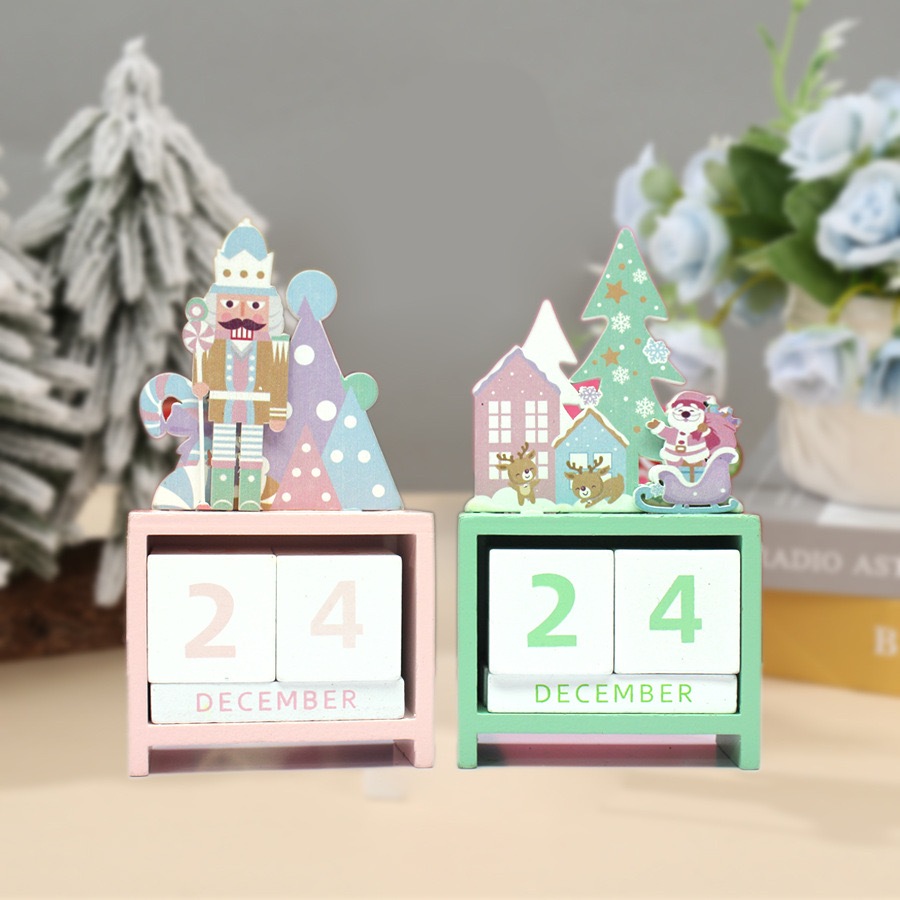 

Kalender Kayu Christmas Tree Pajangan Kalender Natal Aesthetic Hampers Natal Kado Santa Kalender Warna Pastel Aksesoris Meja