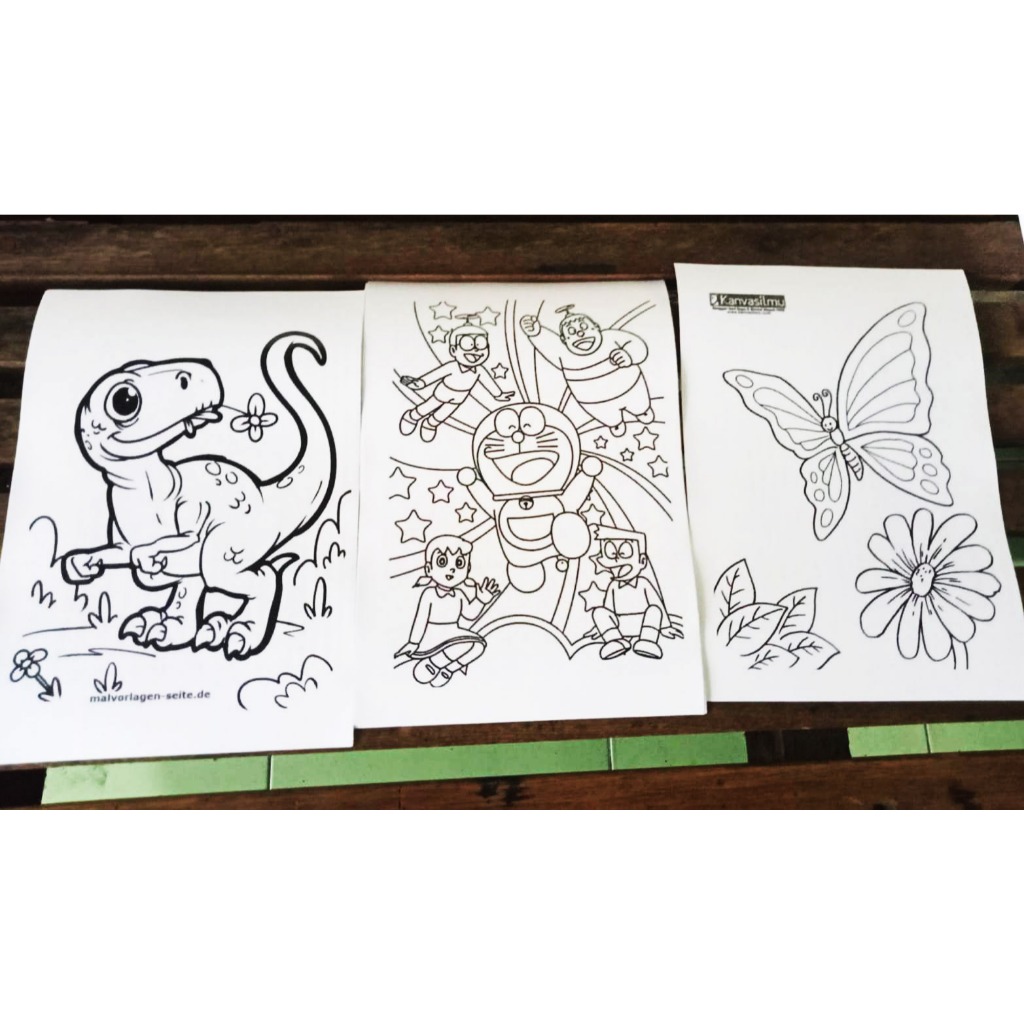 

Promo 100 lembar kertas mewarnai untuk anak - anak, ukuran A5