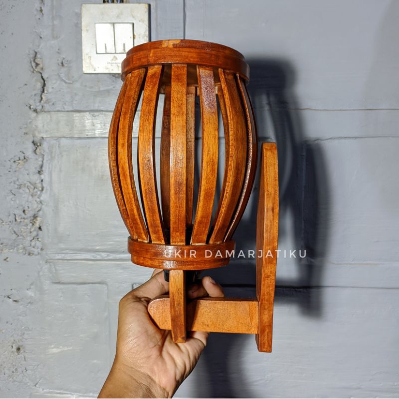 LAMPU TERAS KAYU/Lampu Dinding/LAMPU HIAS Dari KAYU