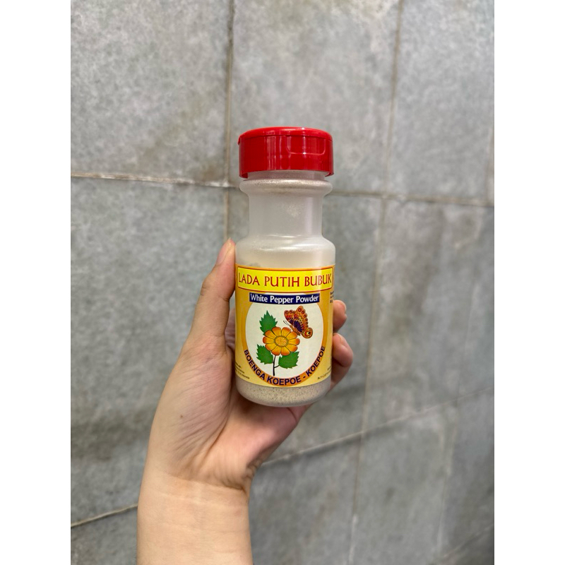 

Lada Putih Bubuk Botol 85gr