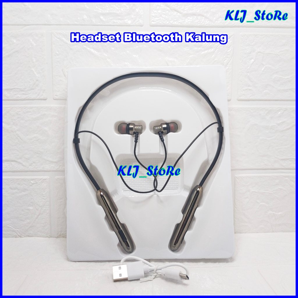 Headset Bluetooth Neck 122 Wireless Sport Earphone Neck KW-122