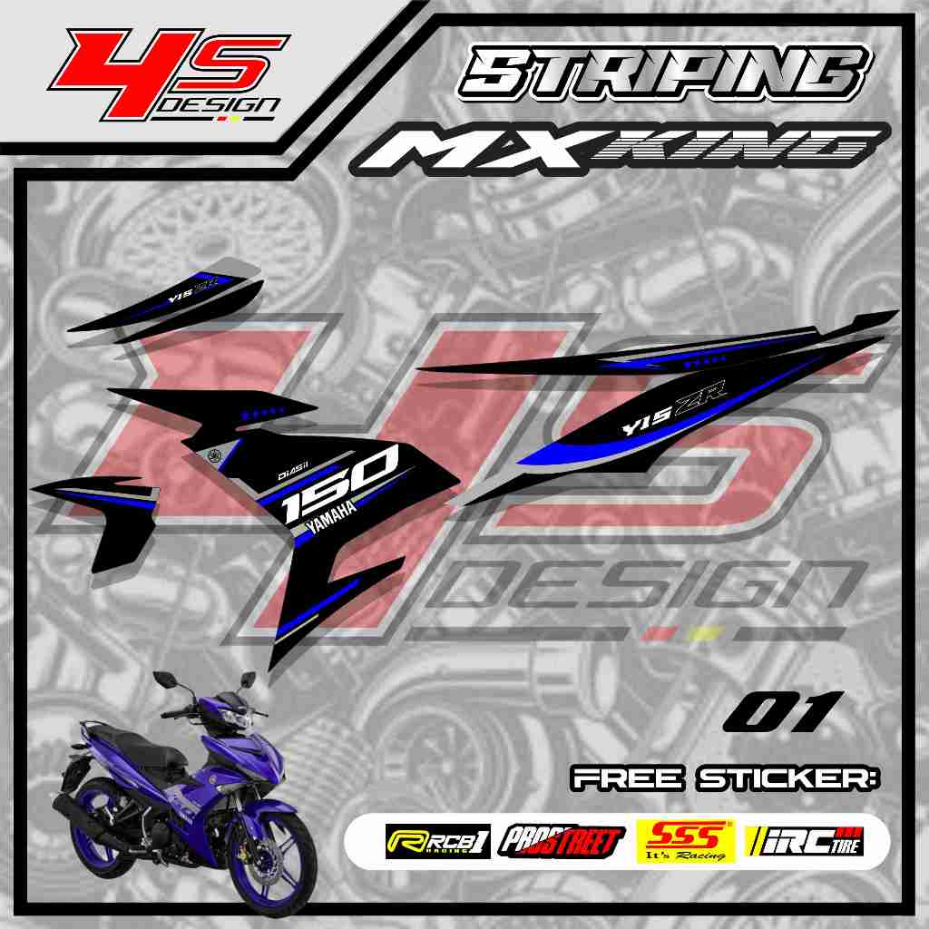 01 STICKER STRIPING MX KING - STICKER STRIPING MX KING