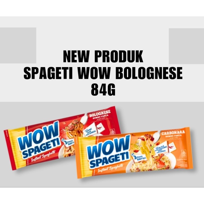 

NEW PRODUK !!! SPAGETI WOW BOLOGNESE 84G ( Spageti viral )kekinian