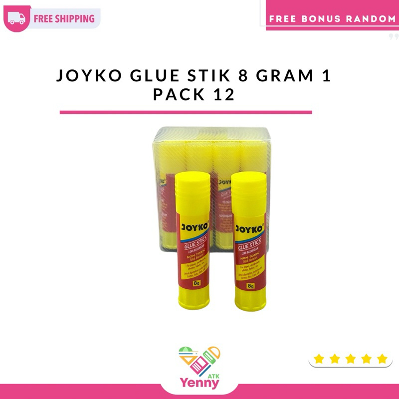 

Joyko Glue Stik | Joyko Lem Batang 8 Gram ( Per Pcs ) | 1 Pack 12 ( harga per pcs)