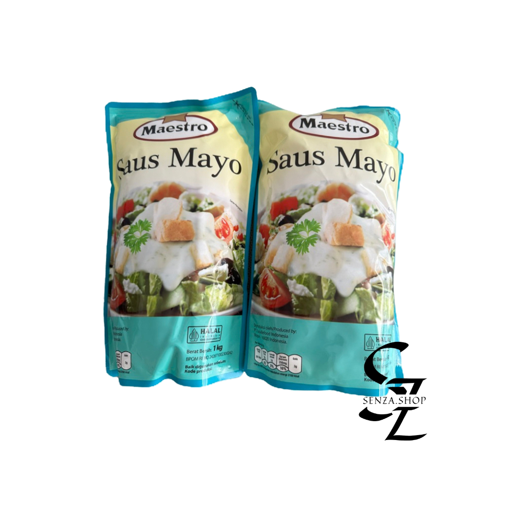 

Maestro Saus Mayo 1kg / Sauce Mayonaise / Saus Mayo Mayonais maestro / Kemasan 1KG