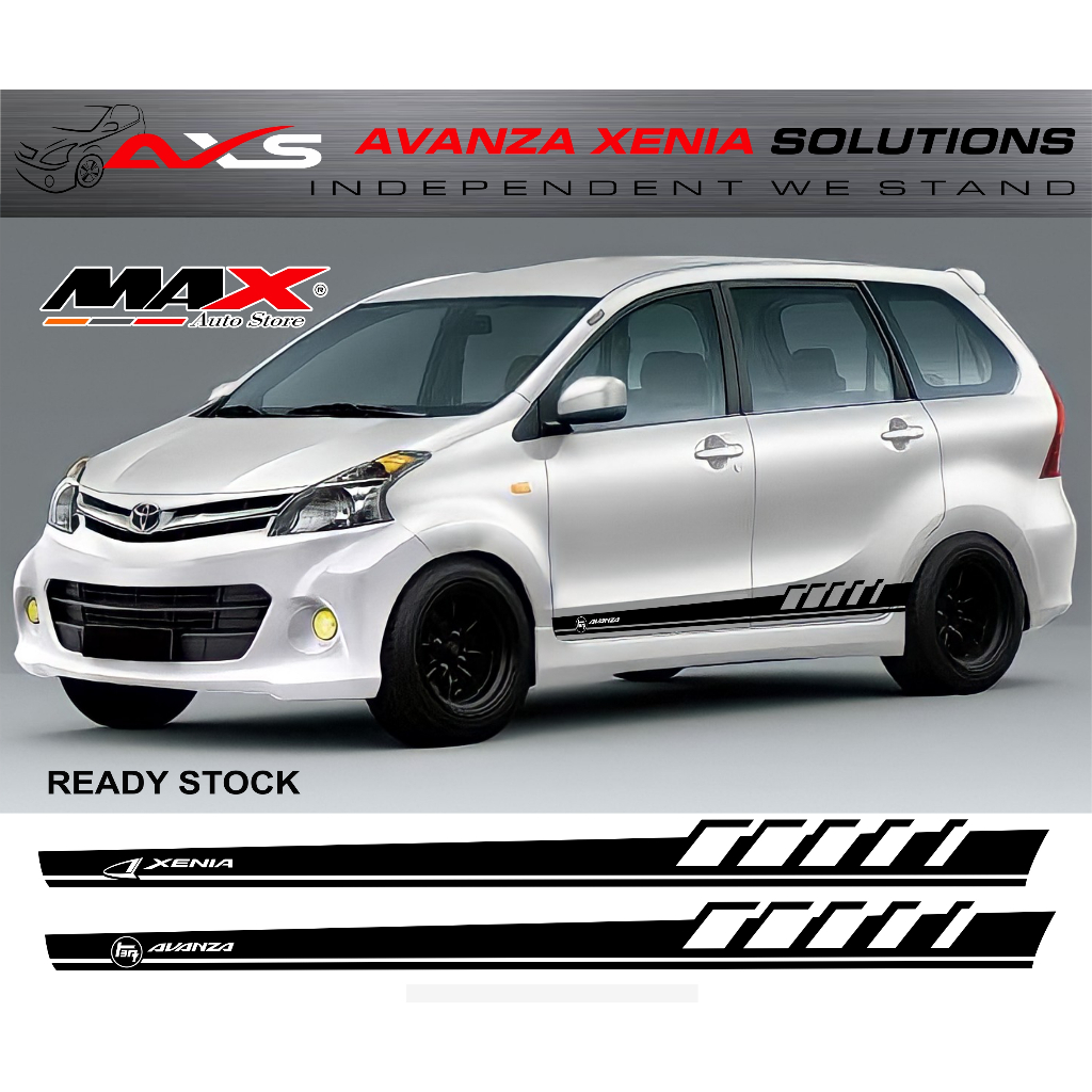 STRIPING MOBIL AVANZA 2012-2020 STICKER MOBIL AVANZA VELOZ